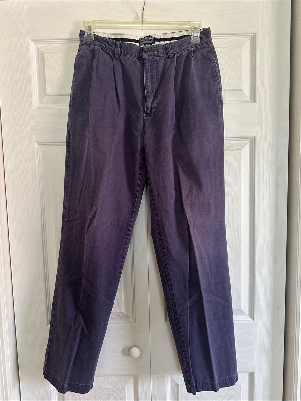 Vintage Y2K Polo Jeans Ralph Lauren Purple Pleated Chino Pants Men’s 34x30